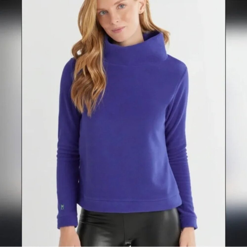 Dudley Stephens Park Slope Turtle Neck Size Small NWT Cobalt